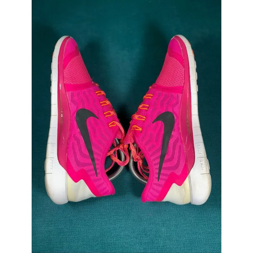 Nike Free 5.0 2015 Hot Pink Running Shoes Women’s Size 10